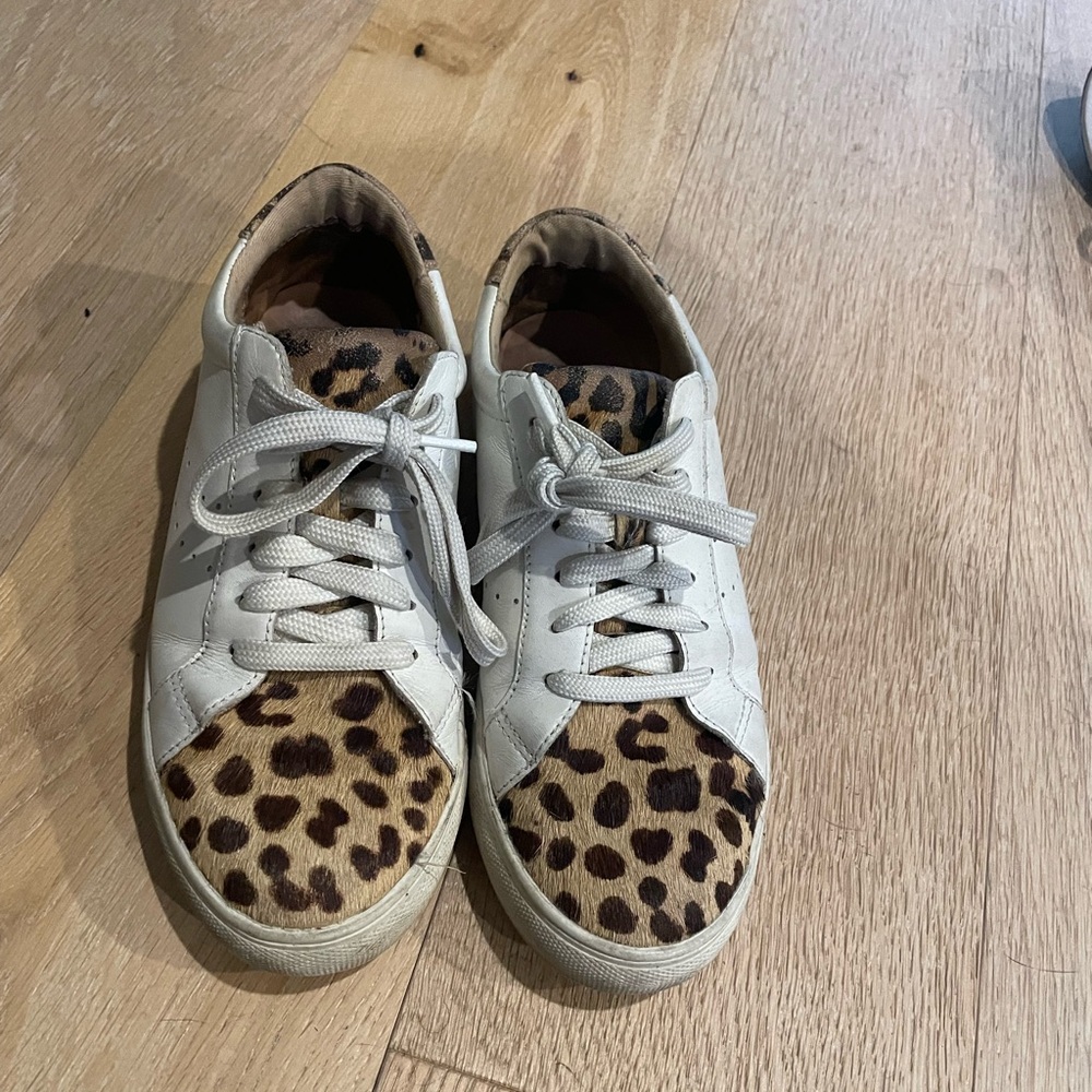 Leopard Print Sneakers with White Accents